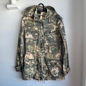 Talula Green Camouflage Jacket
